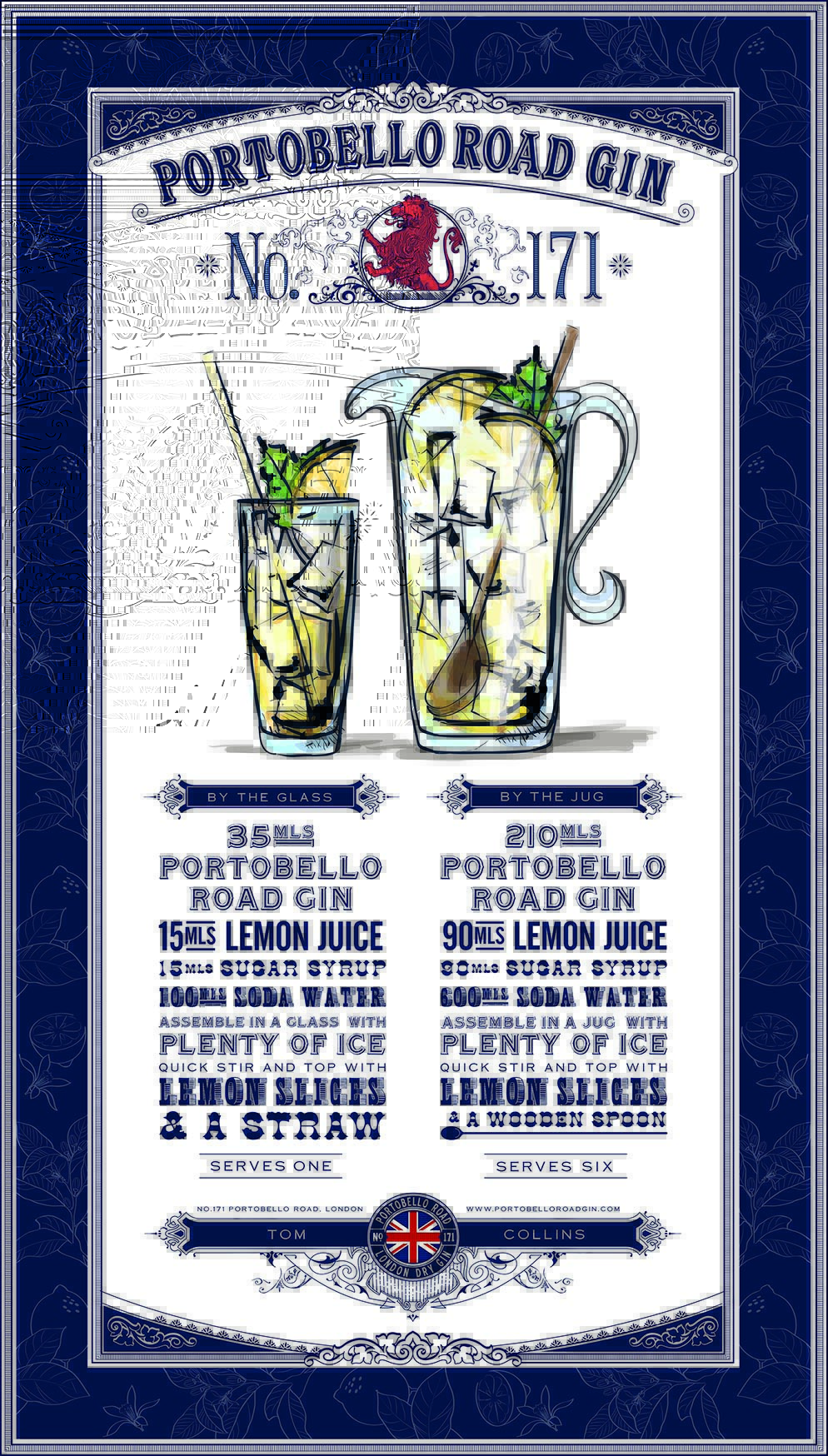 Limited Edition Summer Tea-ch Towel - Tom Collins